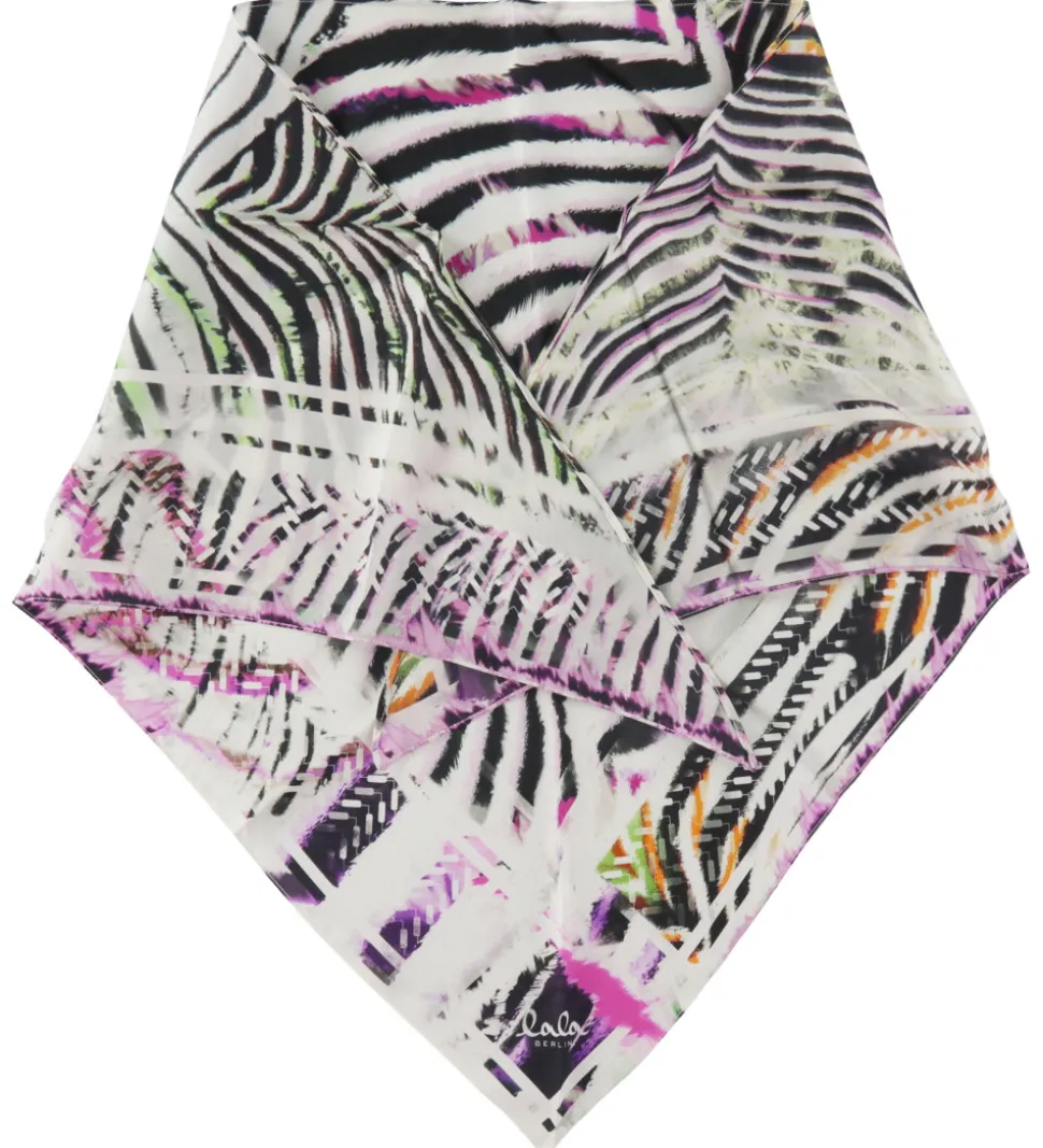 Lala Berlin Tørklæde - Triangle Aina - Zebra Dragonfruit