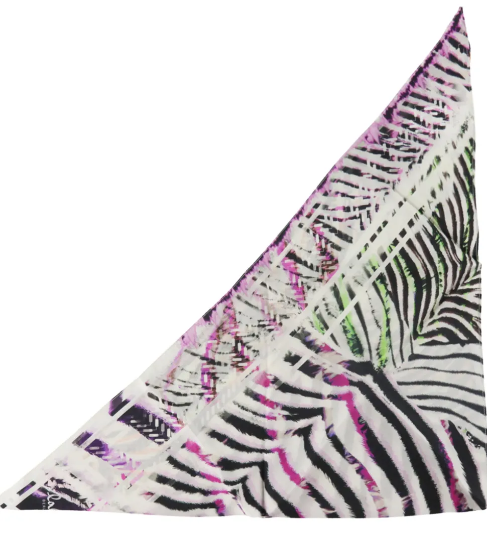 Lala Berlin Tørklæde - Triangle Aina - Zebra Dragonfruit
