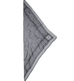 Lala Berlin Tørklæde - Triangle Tilda - Swoosh Black/White