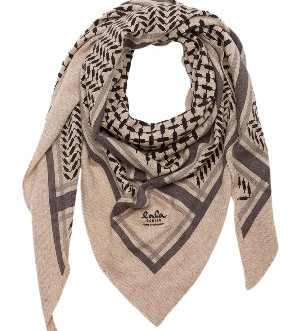 Lala Berlin Tørklæde - 162x85 - Triangle Trinity Classic M - Dun