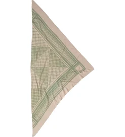 Lala Berlin Tørklæde - 162x85 - Triangle Puzzle - Dune/Sage