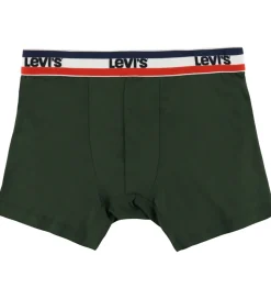 Levis Boxershorts - 3-pak - Rød/Sort/Grøn