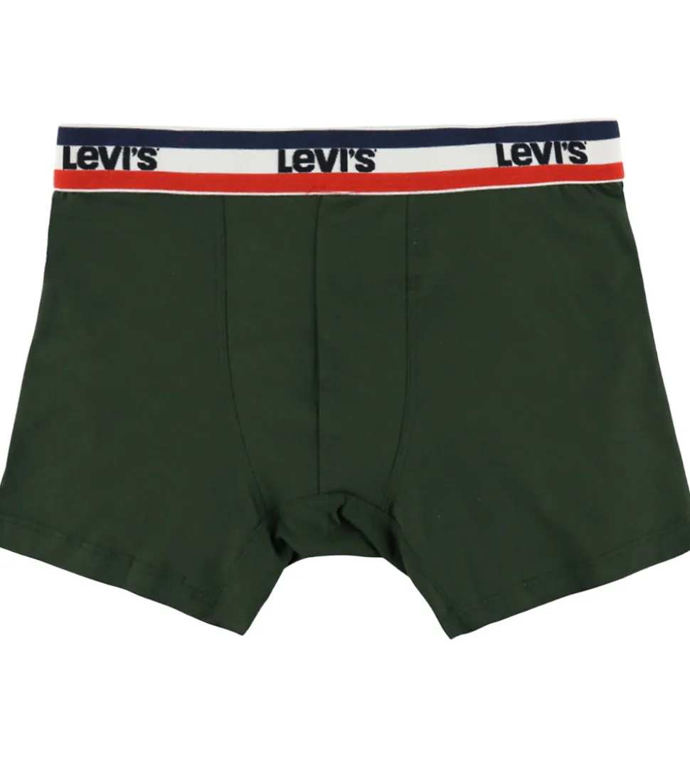 Levis Boxershorts - 3-pak - Rød/Sort/Grøn