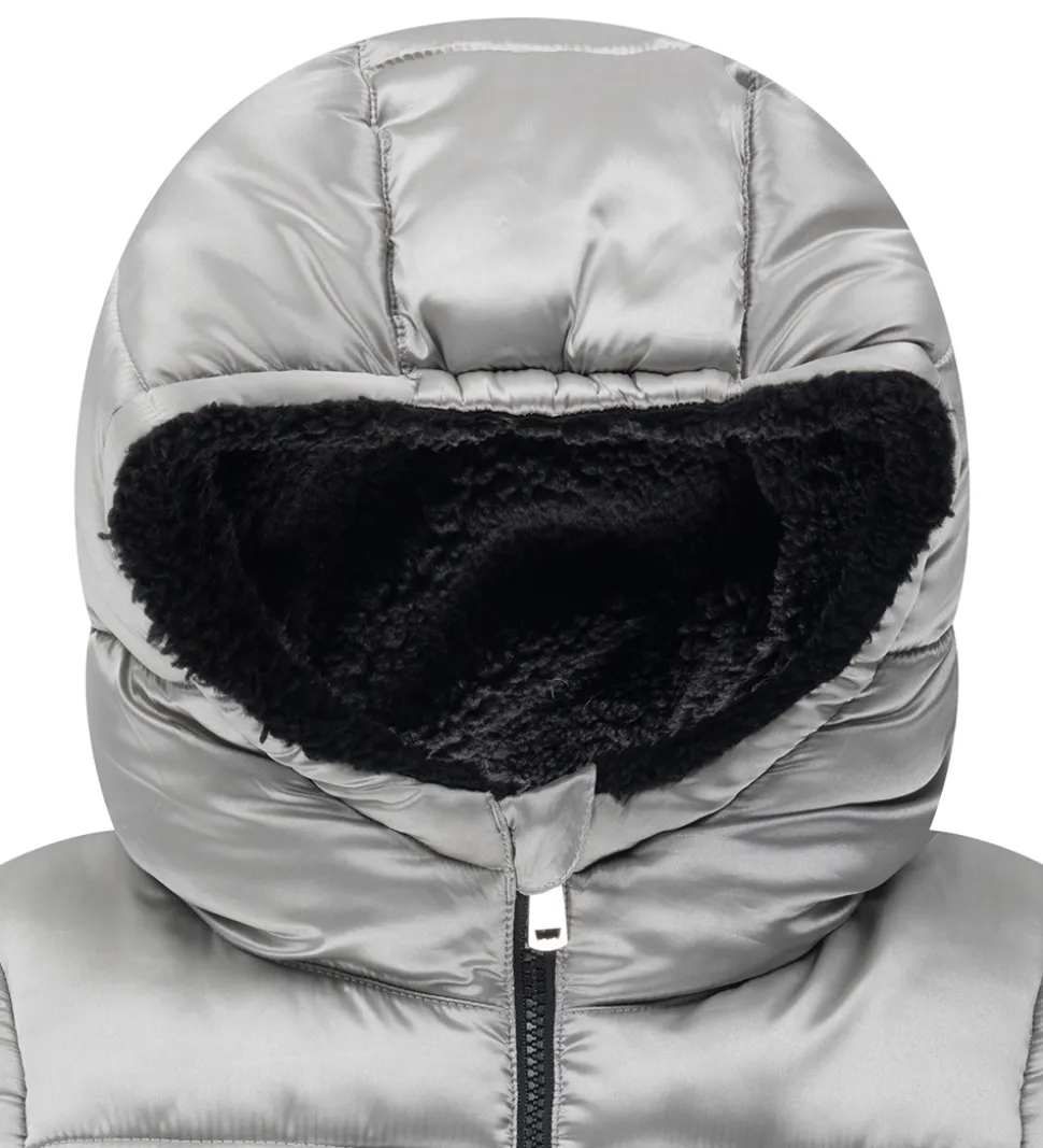 Levis Dynevest m. Fleece - Vendbar - Sølv/Sort