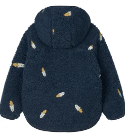 Liewood Fleecejakke - Mara - Rocket/Classic Navy/Embroidery