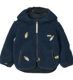 Liewood Fleecejakke - Mara - Rocket/Classic Navy/Embroidery