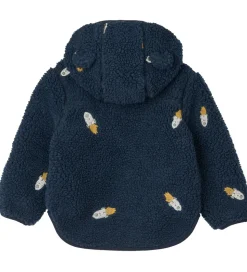 Liewood Fleecejakke - Mara - Rocket/Classic Navy/Embroidery