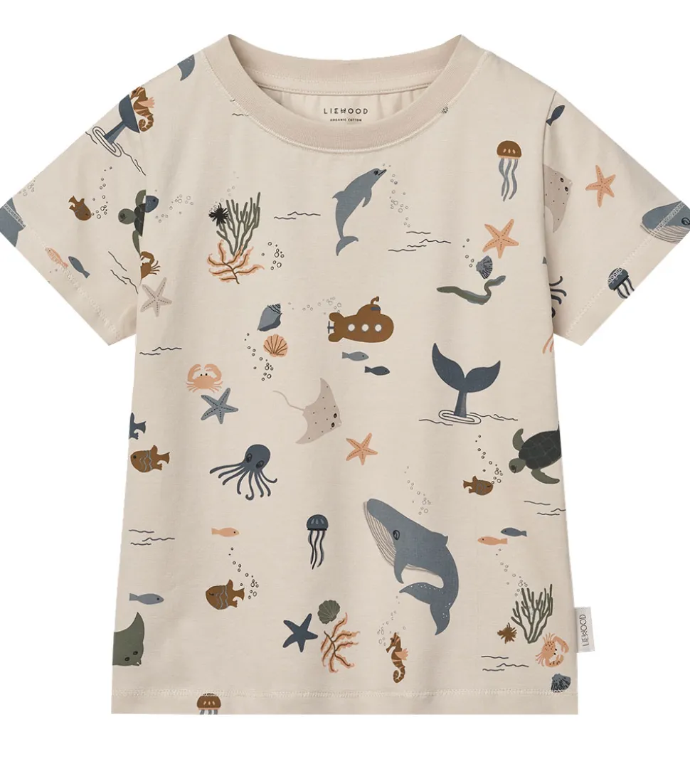 Liewood Nattøj - 2-delt - Ilford - Sea Creature/Sandy