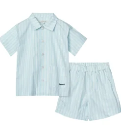 Liewood Sæt - Leona - Stripe Pure Sky/Creme De La Creme