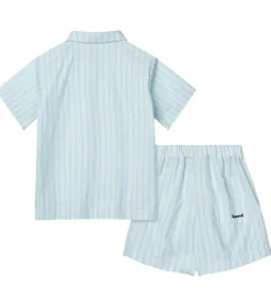 Liewood Sæt - Leona - Stripe Pure Sky/Creme De La Creme