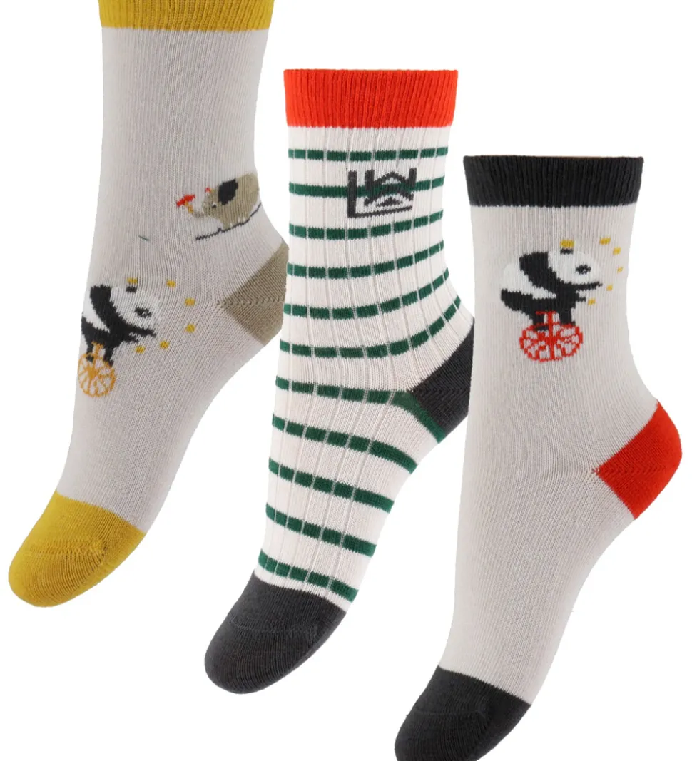 Liewood Strømper - 3-pak - Silas - Circus/Sandy Mix