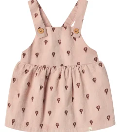 Lil Atelier Kjole - Fløjl - NbfNelly - Cameo Rose/EMB