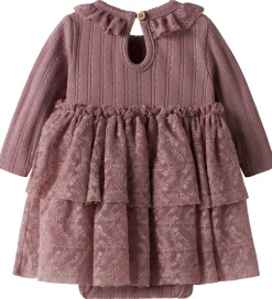 Lil' Atelier Kjolebody l/æ - NbfRobelle - Nostalgia Rose