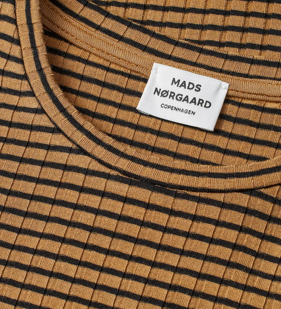 Mads Nørgaard Bluse - Rib - Viskose - Talika - Ermine/Black