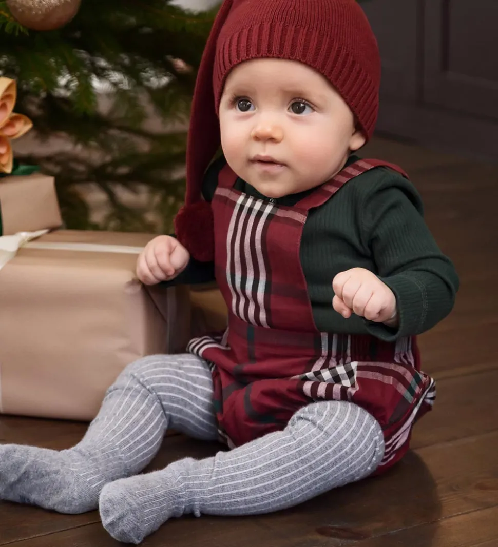 MarMar Strømpebukser - Rib - Grey Melange