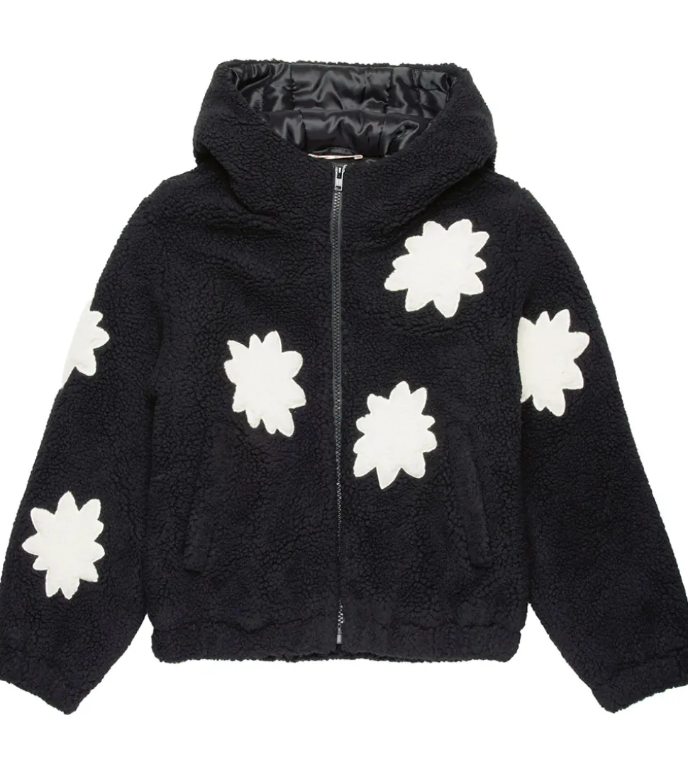 Marni Fleecejakke - Sort m. Hvid