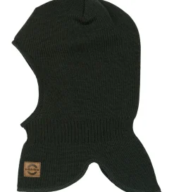 Mikk-Line Elefanthue - Strik - Uld/Akryl - 2-lags - Darkest Spro