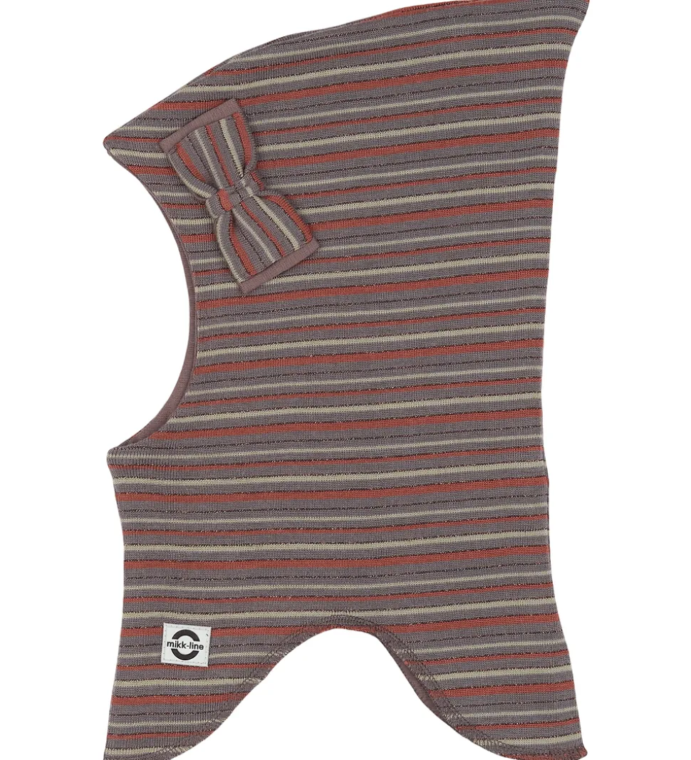 Mikk-Line Elefanthue - Uld/Akryl - 2-lags - Sparrow m. Sløjfe