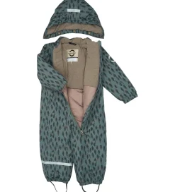 Mikk-Line Flyverdragt - Recycled - Balsam Green m. Print