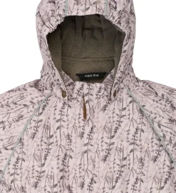 Mikk-Line Flyverdragter - Floral - Cloud Gray m. Print