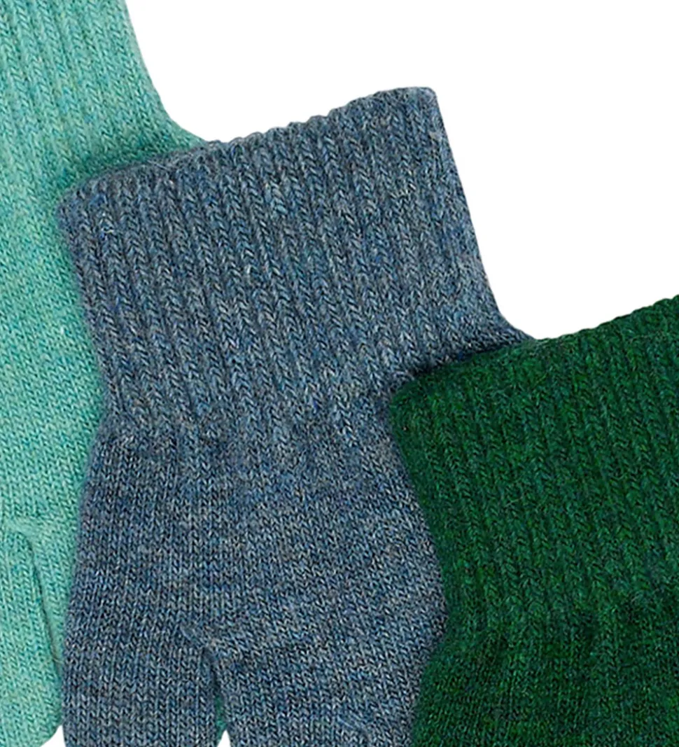 Mikk-Line Handsker - Uld/Polyamid - 3-pak - Darkest Sprouse-Fad