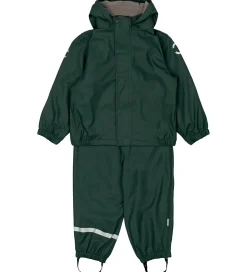 Mikk-Line Regntøj m. Fleece/Seler - PU - Recycled - Darkest Spro