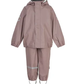 Mikk-Line Regntøj m. Seler - PU - Recycled - Adobe Rose