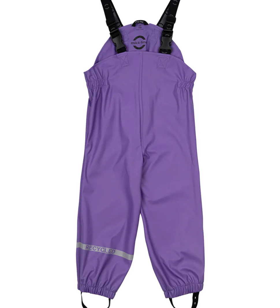 Mikk-Line Regntøj m. Seler - PU - Deep Lavender