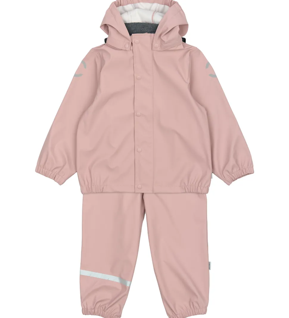 Mikk-Line Regntøj m. Seler - PU - Woodrose