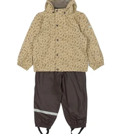 Mikk-Line Regntøj m. Seler/Fleece - PU - Cornstalk
