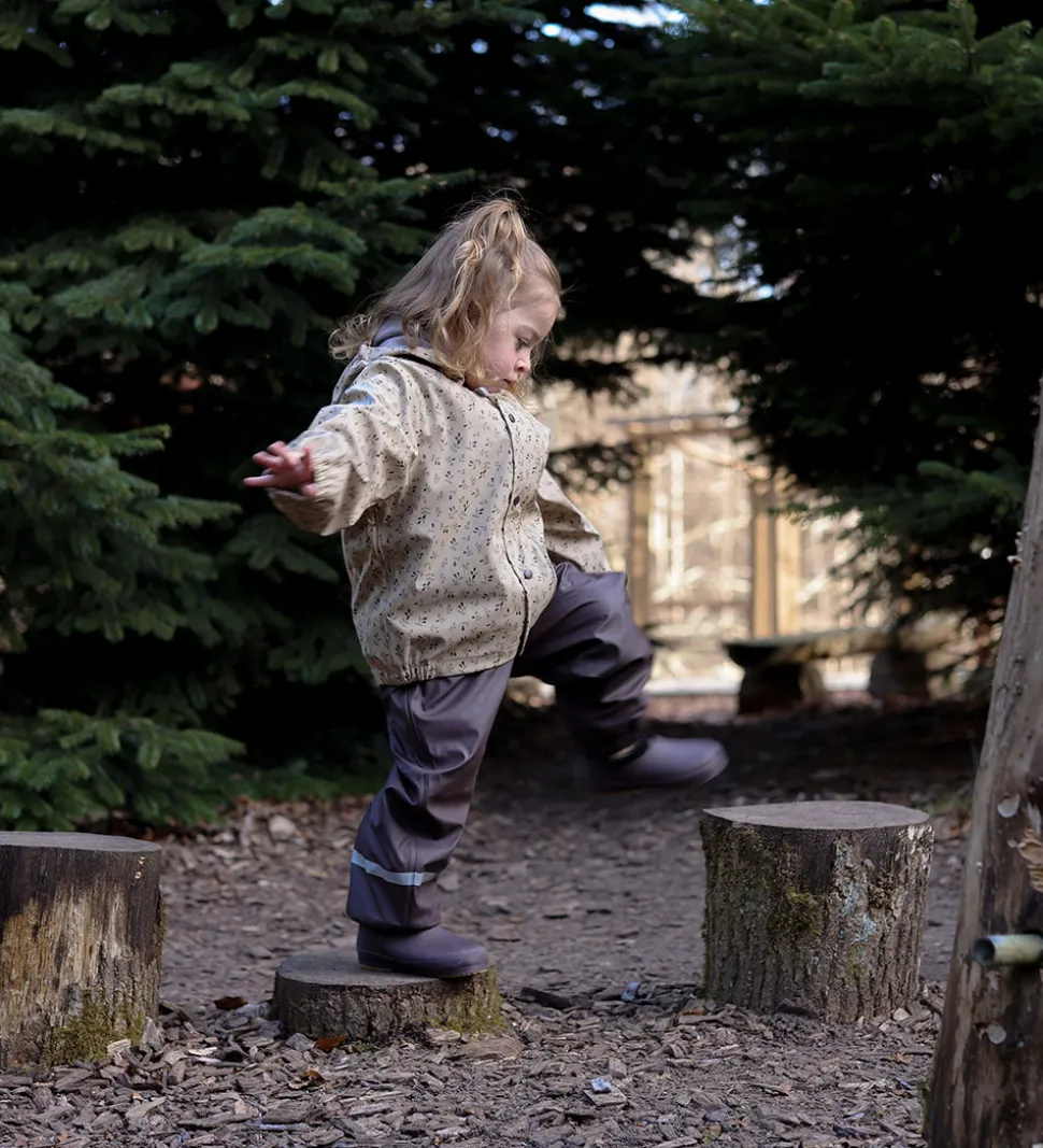 Mikk-Line Regntøj m. Seler/Fleece - PU - Cornstalk