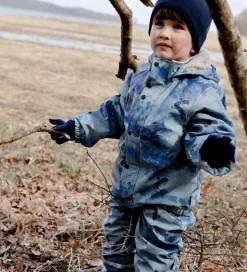 Mikk-Line Regntøj m. Seler/For - Blue Nights m. Bjerge