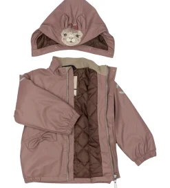 Mikk-Line Regntøj m. Termo/Seler - PU - Twilight Mauve m. Kanin