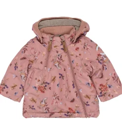 Mikk-Line Vinterjakke - Recycled - Burlwood m. Print