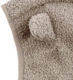 Mini A Ture Elefanthue - 1-lags - Teddyfleece - MatJeffi - Grey