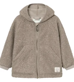 Mini A Ture Fleecejakke - MatLiff - Grey Brown