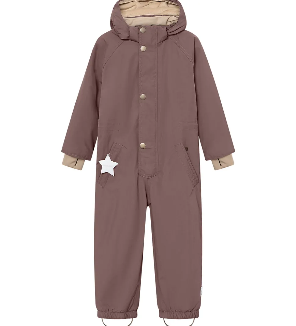 Mini A Ture Flyverdragt - MatWanni Fleece - Peppercorn Plum