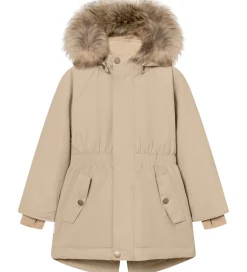 Mini A Ture Vinterjakke - MatVikania Fleece/Fur - Savannah Tan