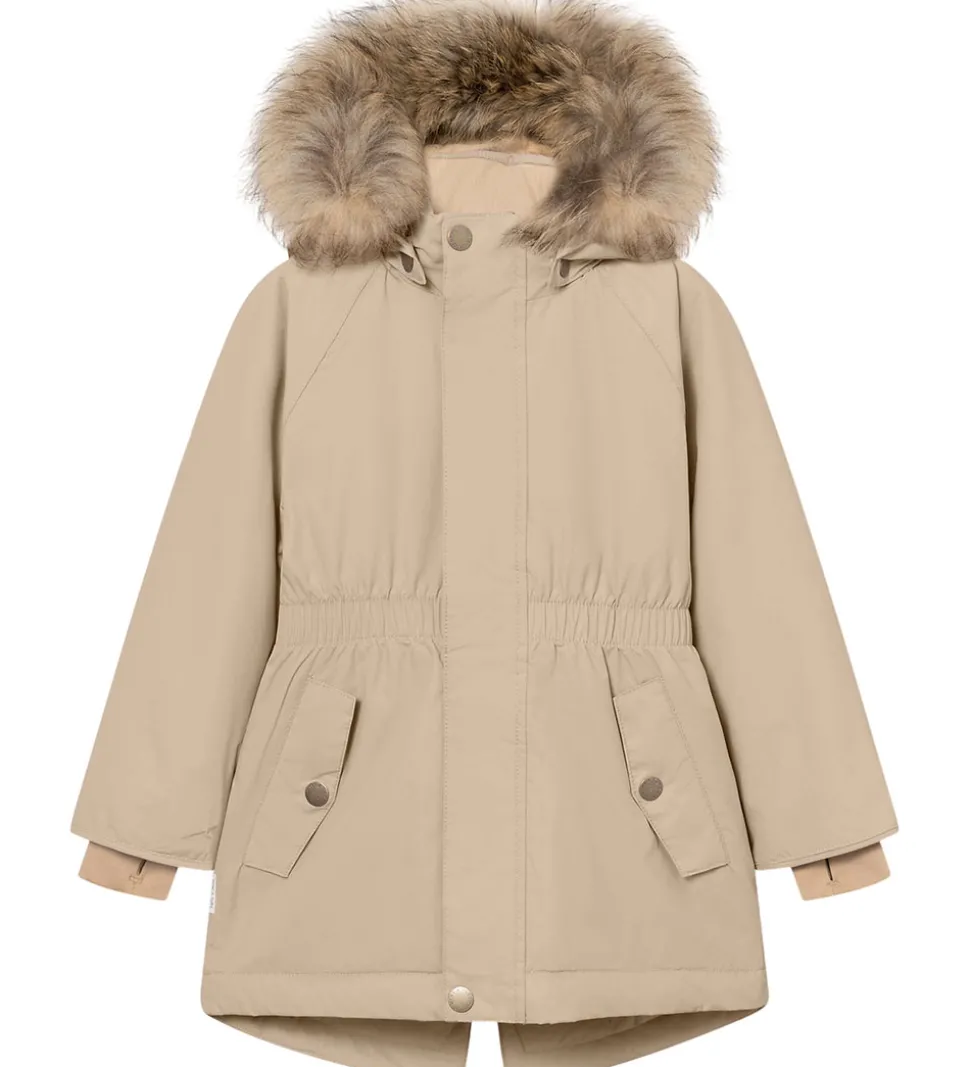Mini A Ture Vinterjakke - MatVikania Fleece/Fur - Savannah Tan