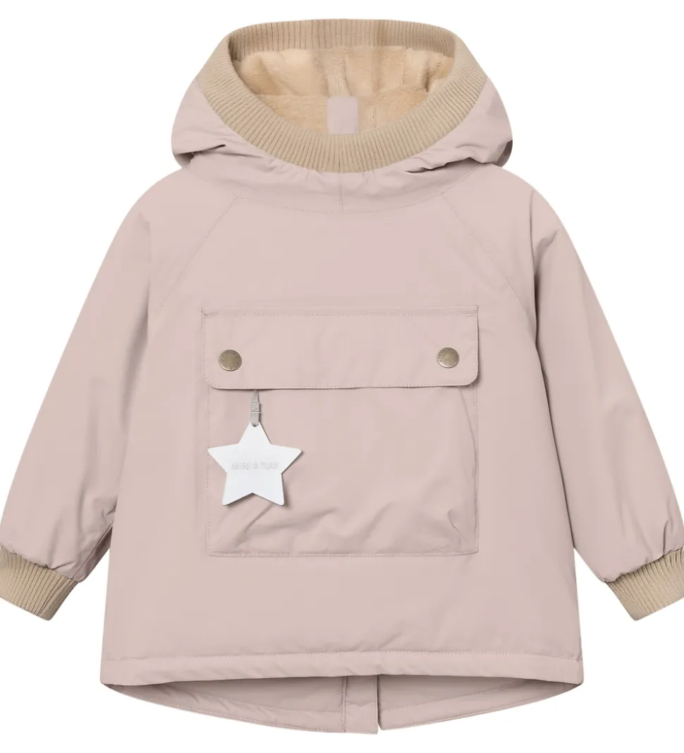 Mini A Ture Vinterjakke - MatBaby Wen Fleece Anorak - Cloudy Ros