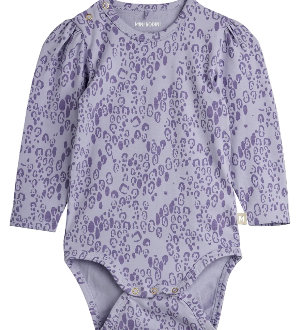 Mini Rodini Body l/æ - Leopard - AOP - Purple