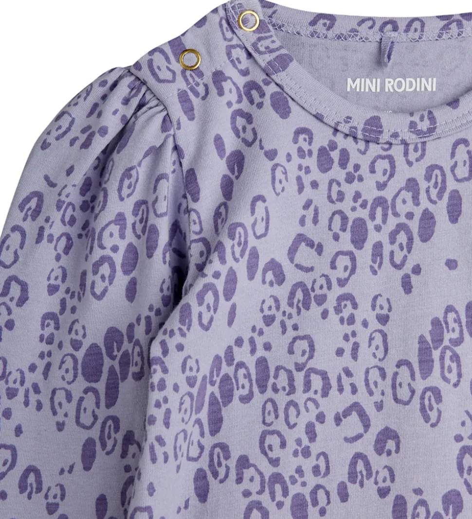Mini Rodini Body l/æ - Leopard - AOP - Purple