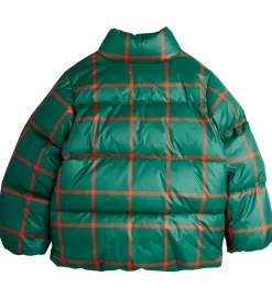 Mini Rodini Dynejakke - Plaid - Grøn/Rødternet