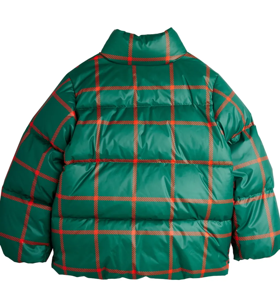 Mini Rodini Dynejakke - Plaid - Grøn/Rødternet
