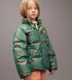Mini Rodini Dynejakke - Plaid - Grøn/Rødternet