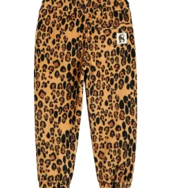 Mini Rodini Fleecebukser - Leopard - Beige