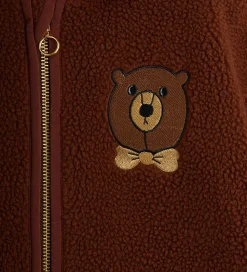 Mini Rodini Fleecejakke - Bear - Brun