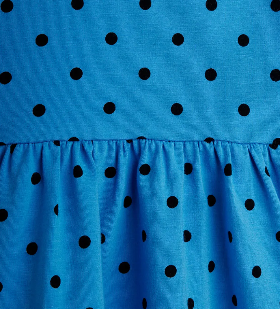 Mini Rodini Kjole - Polka Dots - Blå