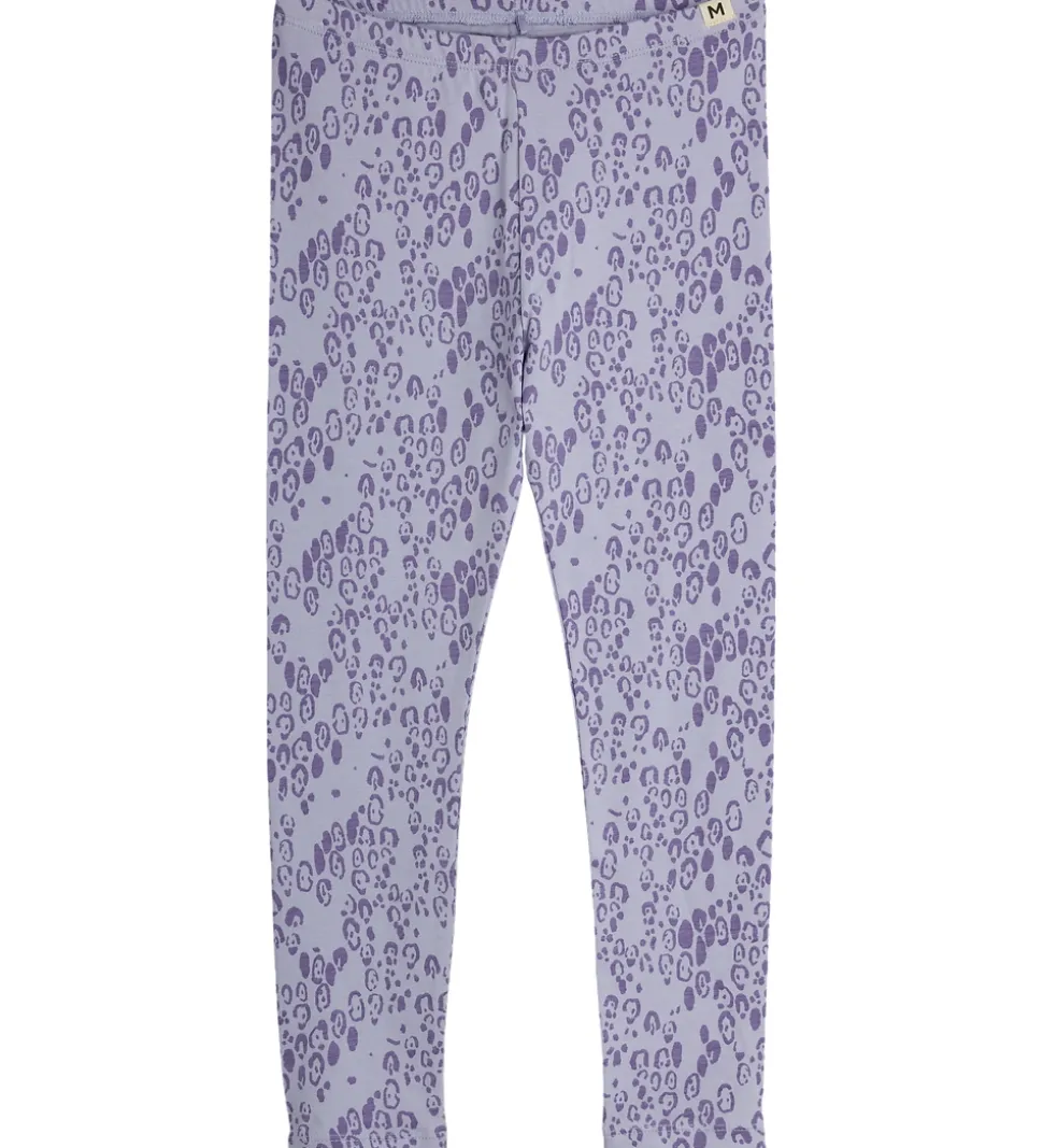 Mini Rodini Leggings - Leopard - AOP - Purple