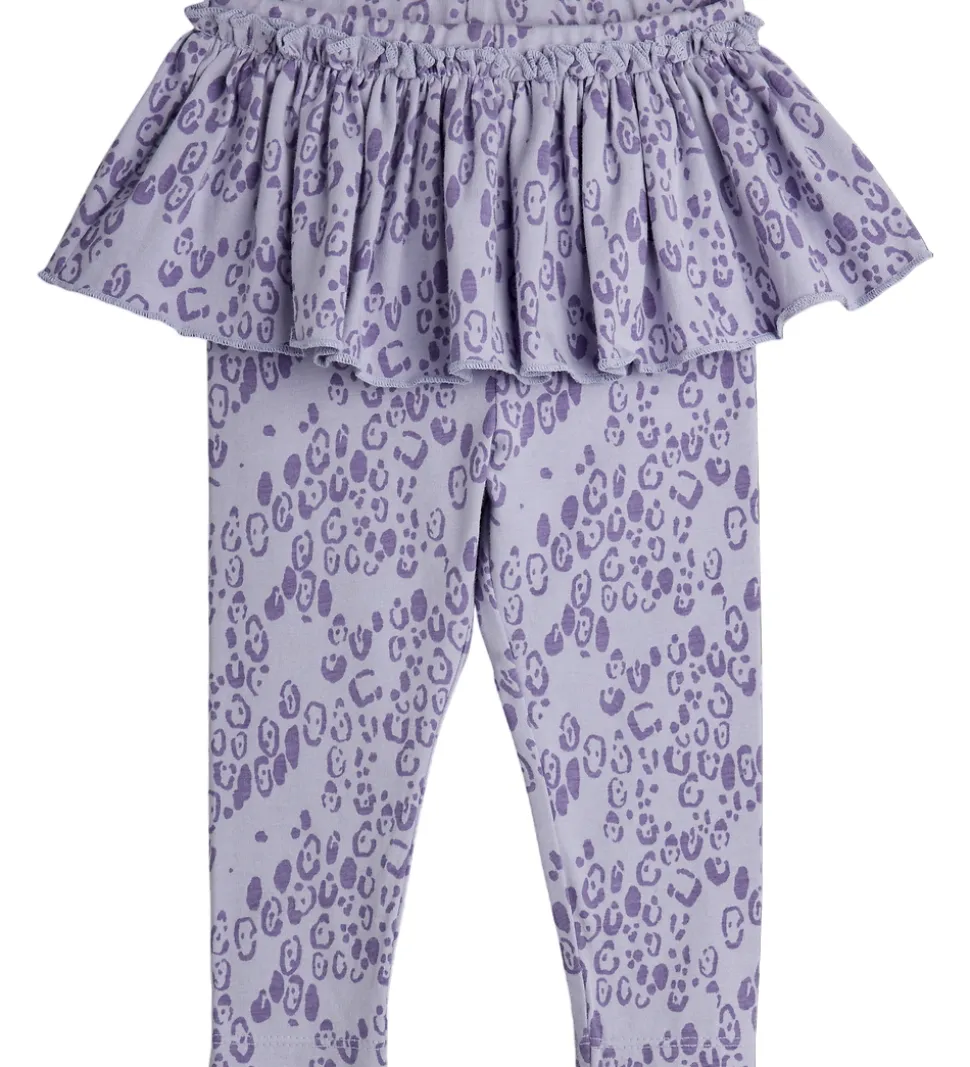 Mini Rodini Leggings - Leopard - AOP - Purple